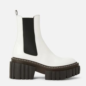 Stella McCartney Emilie Lug Sole Boot Pure White NWT